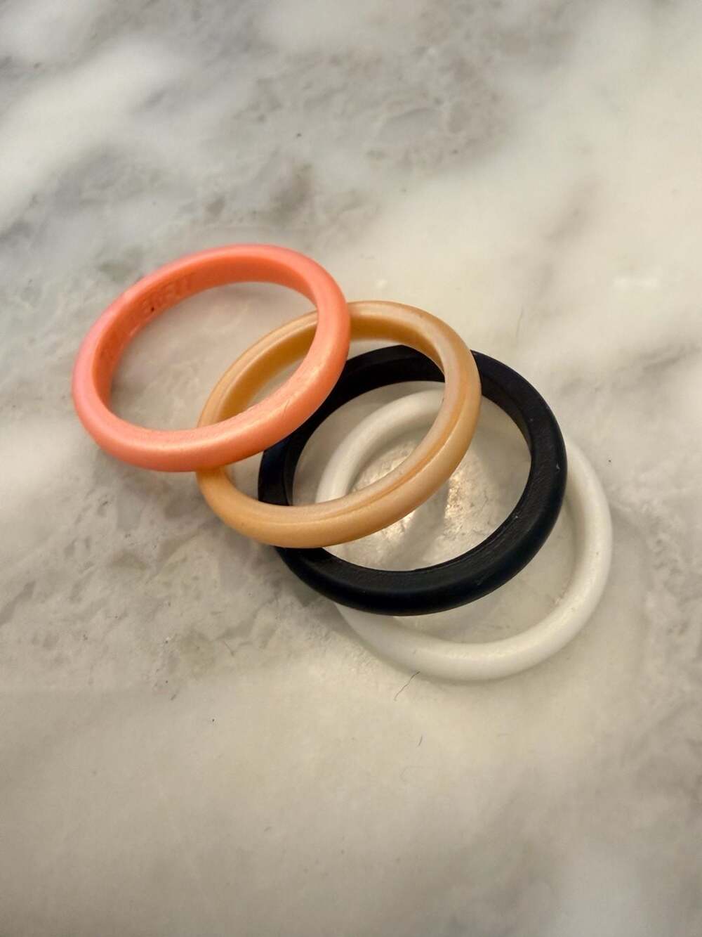 ThunderFit Women's Thin Stackable Silicone Wedding Rings - 8.5 - 9 (18.90mm)